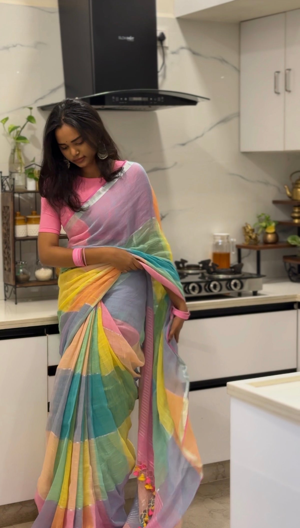 Rangoli Checks sarees