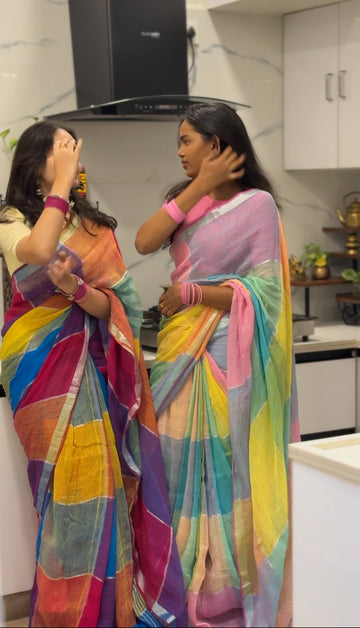 Rangoli Checks sarees