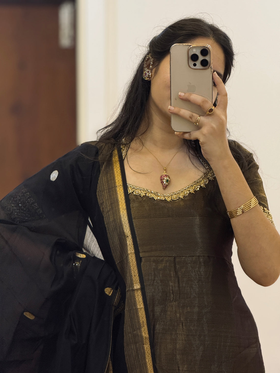 Black tissue dress