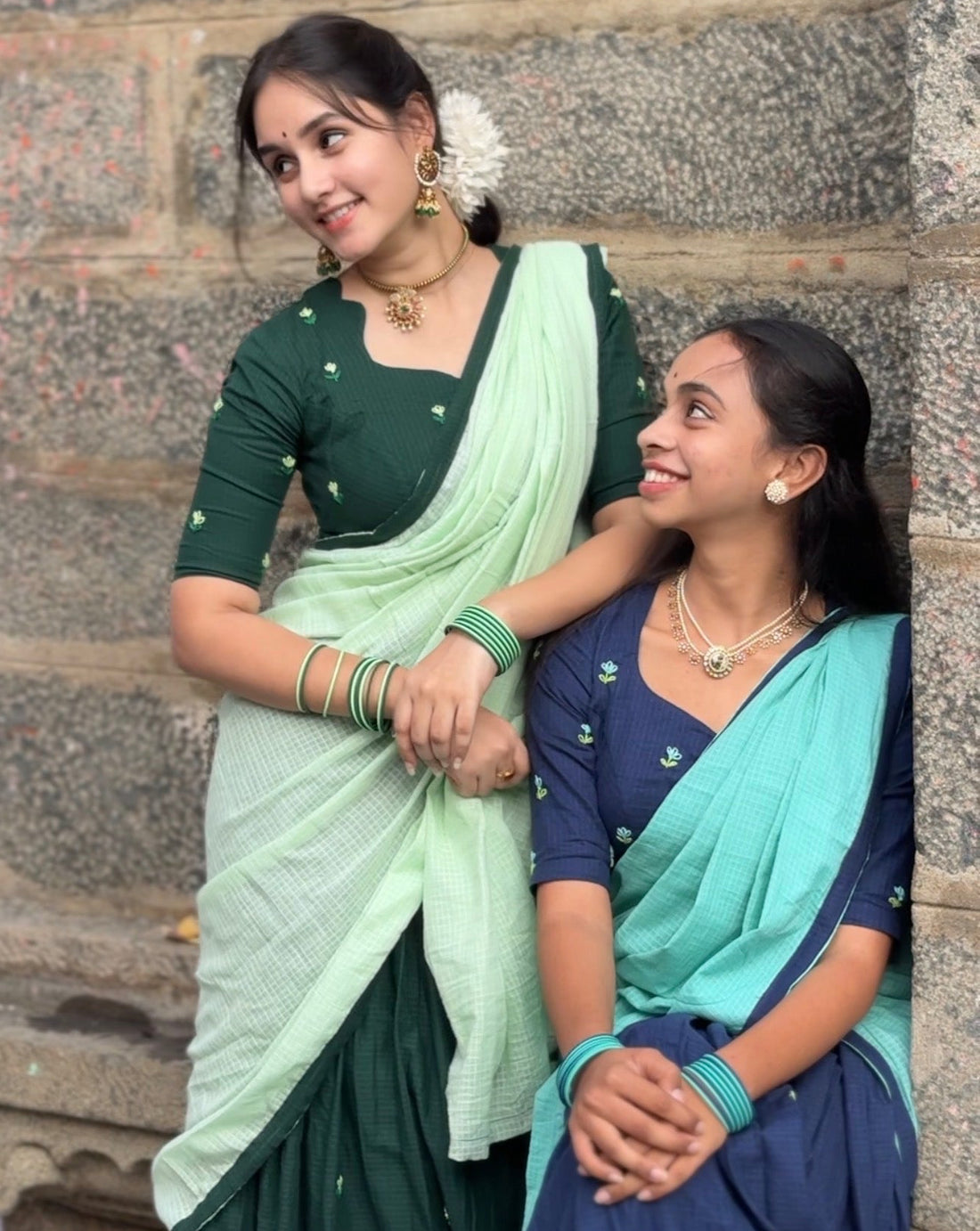 Blue halfsaree