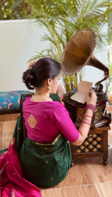 Green saree
