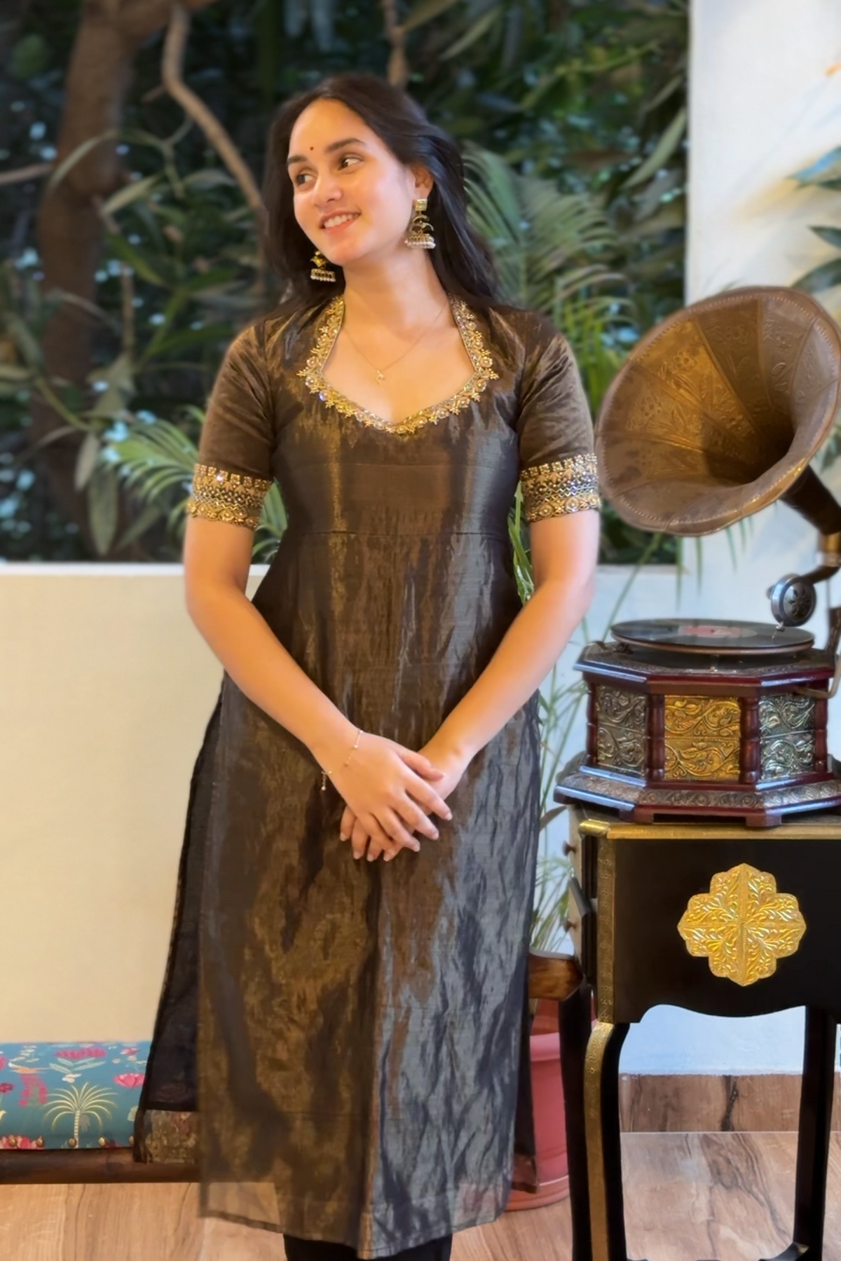 Black tissue dress