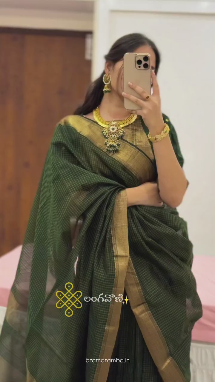Maheswari silk handloom lehanga